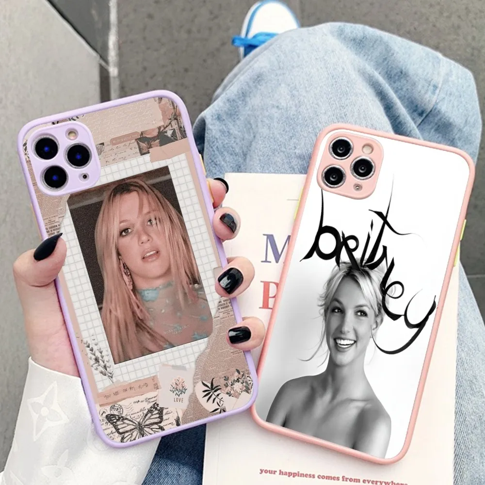 Singer Britney Spears Phone Case For IPhone 14 11 12 13 Mini Pro Max 8 7 Plus X XR XS MAX Translucent Matte Cover