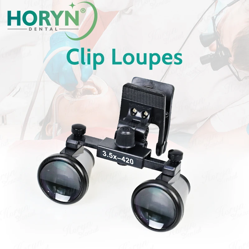 Horyn 2.5X 3.5X Adjustable Dental Loupes Surgical Magnifying Glass Optical Lens Dentist Head Loupe for Oral Surgery