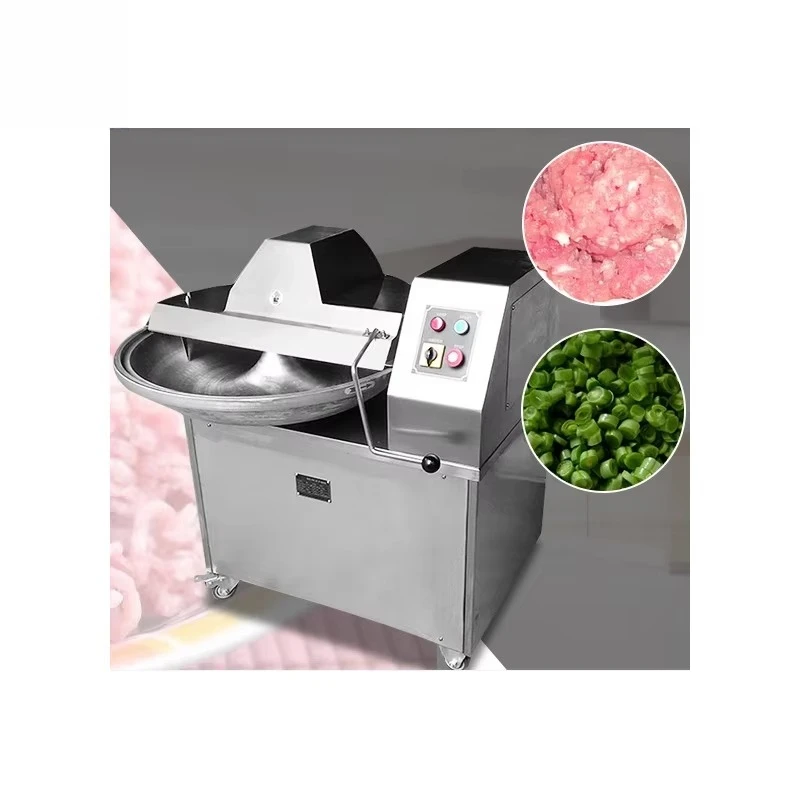 Stainless steel commercial professional automatic vacuum meat bowl cutter