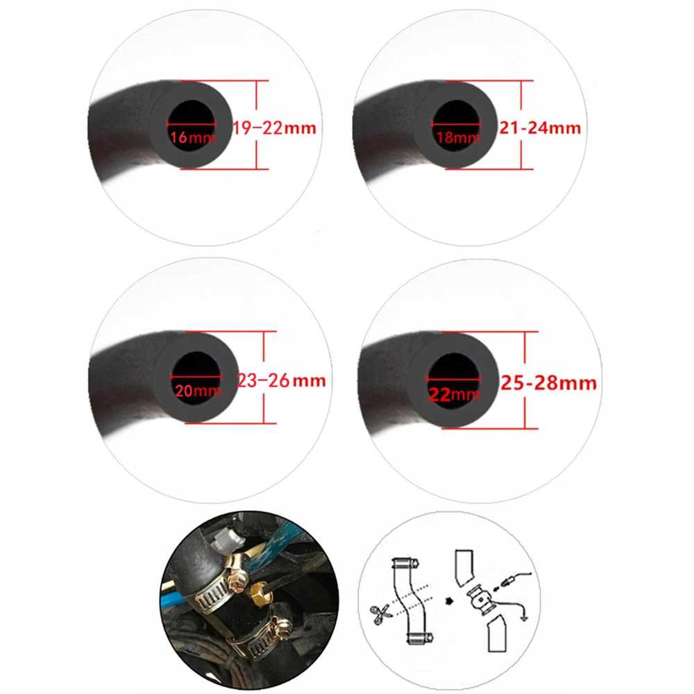 Motorcycle KOSO Water Temperature Mini Meter For XMAX250 300 NMAX CB 400 CB500X Sensor Water Temp Adapter Scooter And Racing