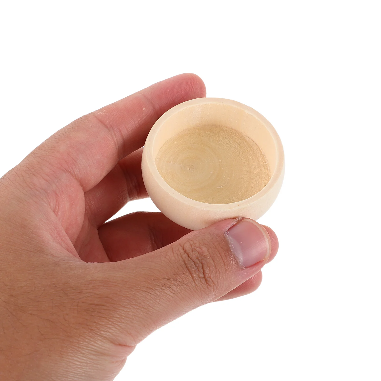 

DIY Unfinished Miniature Bowls 52mm Small Round Wood Painting Blank Bowls Creative Art Craft Unfinished Wood Crafts to Paint