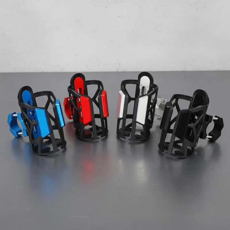 Universal Motorcycle Water Bottle Holder Durable Construction Adjustable Mount For Motorbike Rides Road Trips Travel