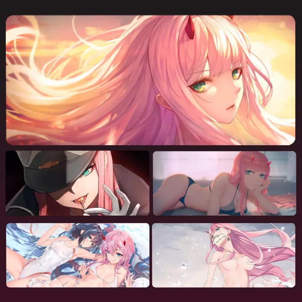 

Zero Two Anime Mousepad Anime Mouse Pad Gamer Desk Gaming Laptop PC Gamer Accessories Mice Keyboards