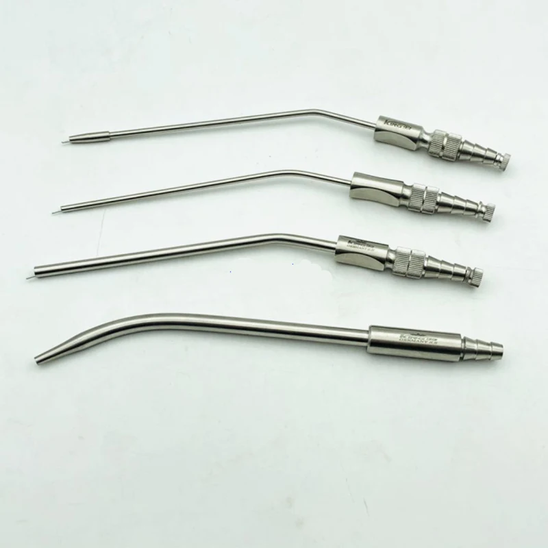 Stainless Steel Salivary Tube Metal Suction Head Planting Straw