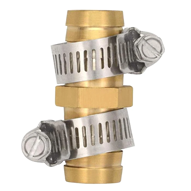 Gartenarbeit 5 Sätze Messing Zoll Gartens ch lauch Mender Reparatur Stecker Buchse mit rostfreien Klemmen