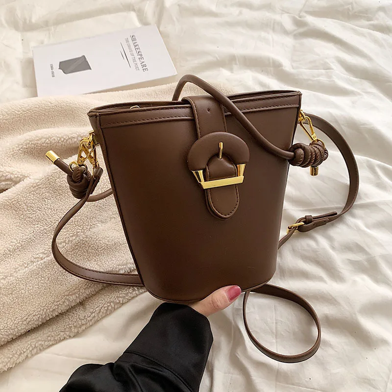 Famous brand design bags for women luxury bolso replica Fashion Female Shoulder Bag Geometrically designed drawstring bucket bag