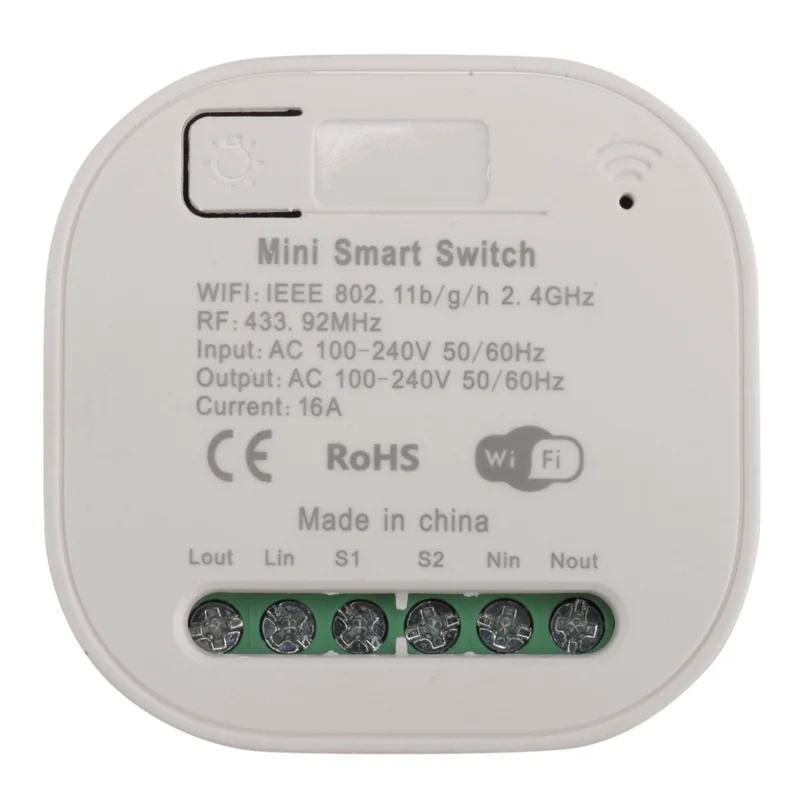 

Приемник ABUO-Tuya WIFI RF433 16A Wi-Fi, умный беспроводной переключатель, 433 МГц, пульт дистанционного управления, умный таймер для Alexa Google Home Dura