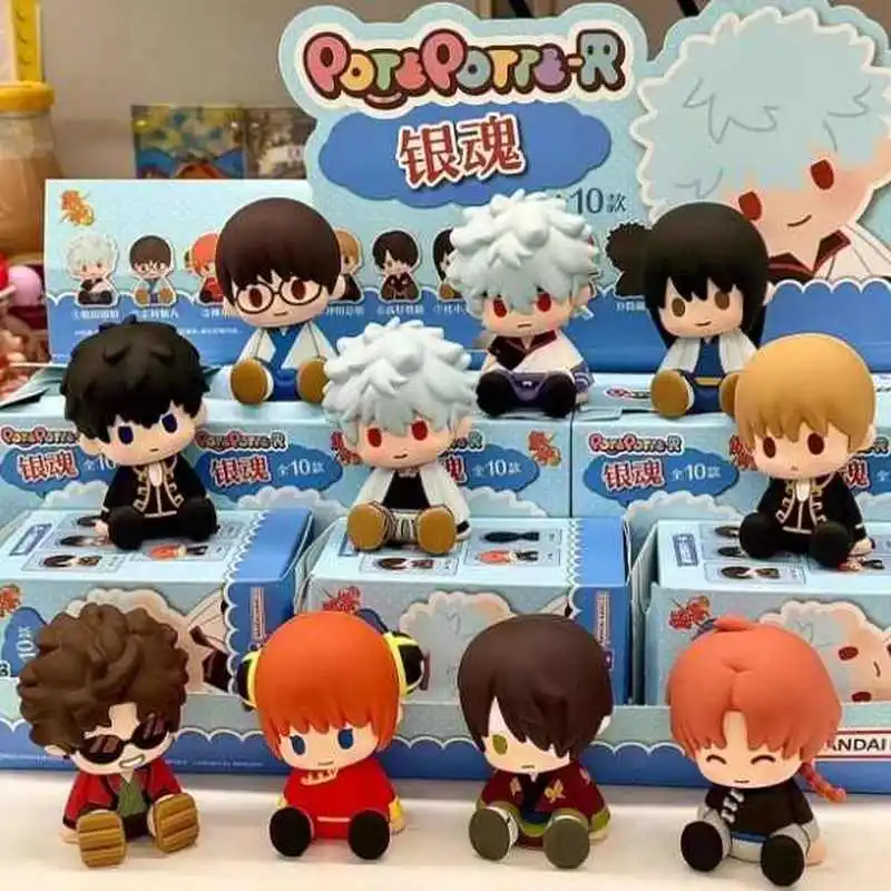 

New Genuine Potepotte-R Gintama Drip Glue Sitting Blind Box Kagura Anime Classic Comics Trendy Toys Peripheral Figures Kid Gifts