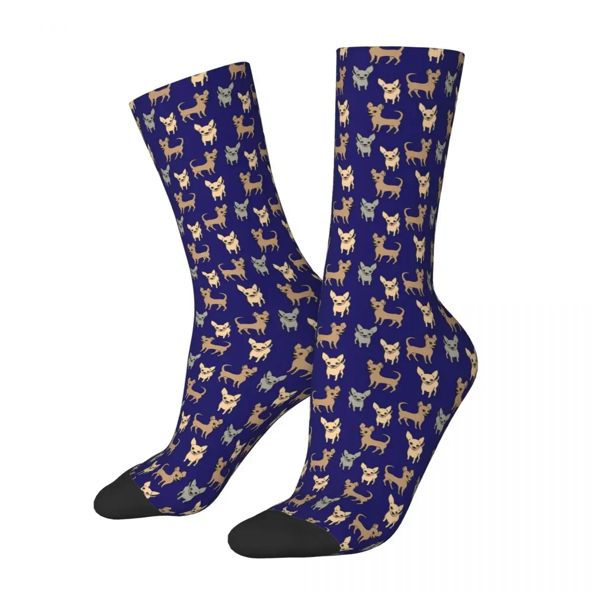 

Navy Blue Socks Super Soft Stockings All Season Long Socks for Man's Woman's Christmas Gifts