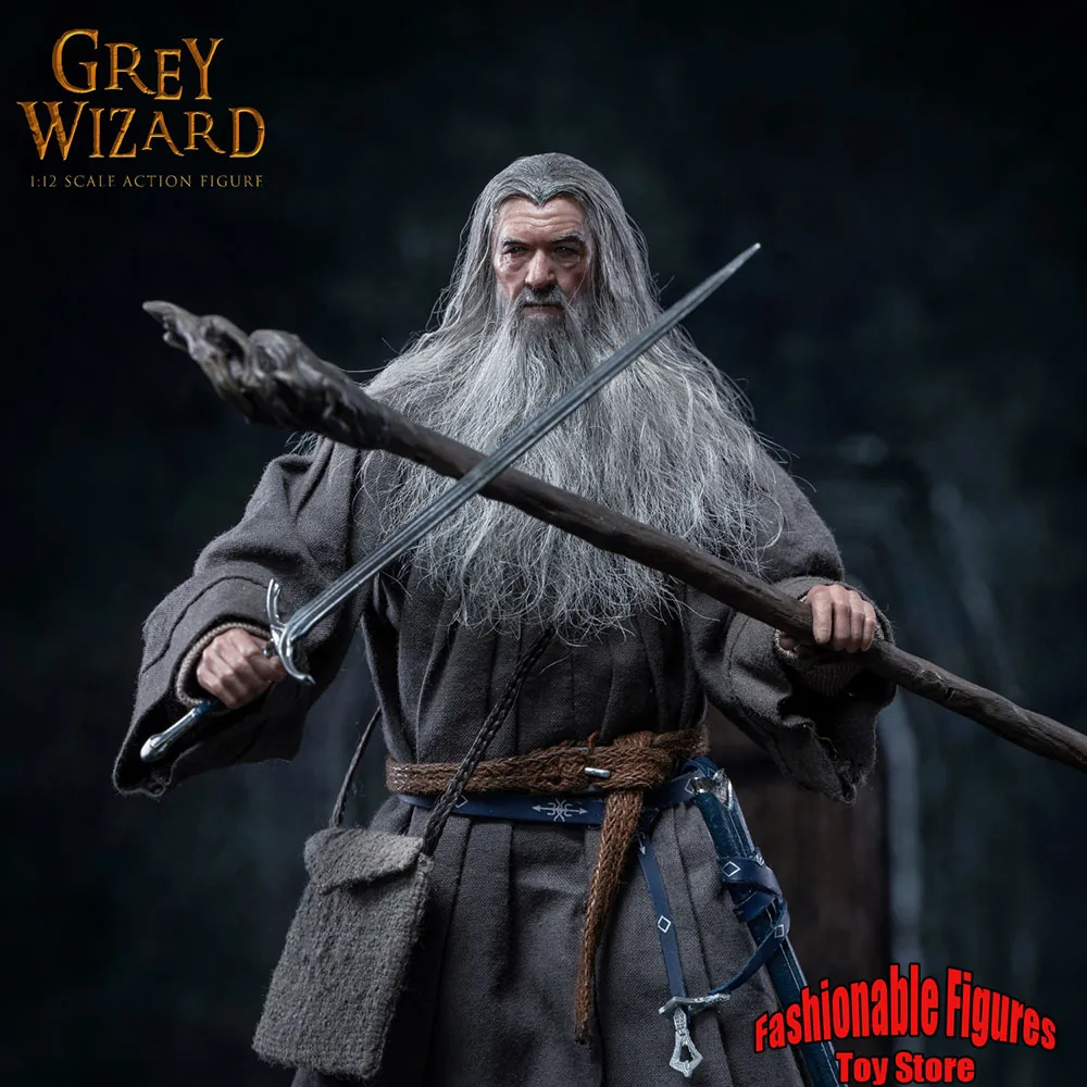 IN STOCK Hell Cat DYM202401 1/12 Men Soldier Grey Robed Wizard Wise Man Elves Full Set 6Inch Action Figure Model Best Toys