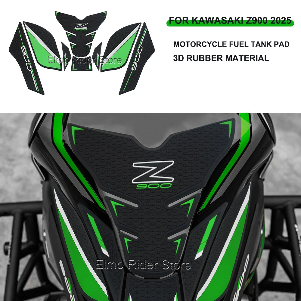 

For Kawasaki z900 Z900 z 900 2025 Motorcycle Accessories Rubber Fuel Tank Stickers Kits Protection Thicken Stickers NEW