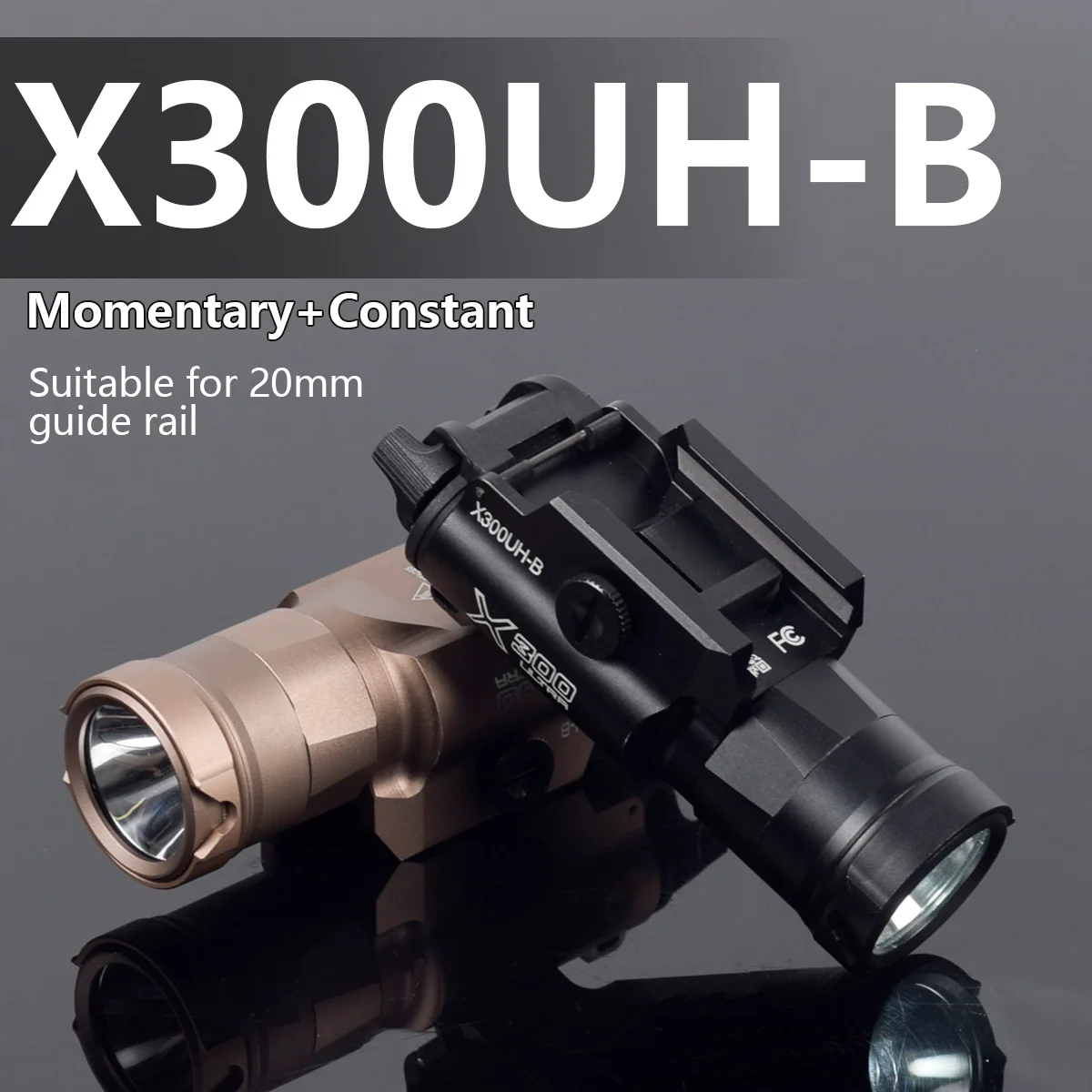مسدس معدني كشاف ضوء Surefire X300U X300 Ultra XH35 X300UH-B X300V أسلحة الادسنس بندقية ضوء ستروب مصباح يدوي صالح 20 مللي متر السكك الحديدية #5
