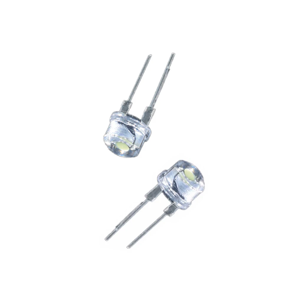 10PCS F8 8MM 0,5 W 3,0-3,2 V Super Helle Strohhut Emittierende Diode LED Lampe Weiß blau Grün Rot Gelb Neue Gute Qualität