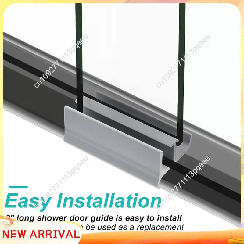 N84R Sliding Shower Door Bottom Track Guide 2 Pack 1-3/8