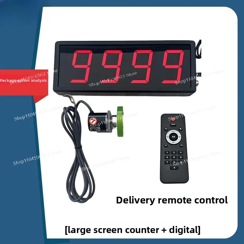Large Screen Counter Length Meter: Infrared Auto-sensing for Conveyor Belt Loading & Multi-functional Counting