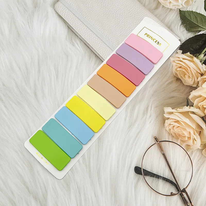 10Pcs Dopamine Hairpin Girls Summer Spring Candy Color Hair Accessories Cute BB Clip Hairpin Women Instagram Headpiece