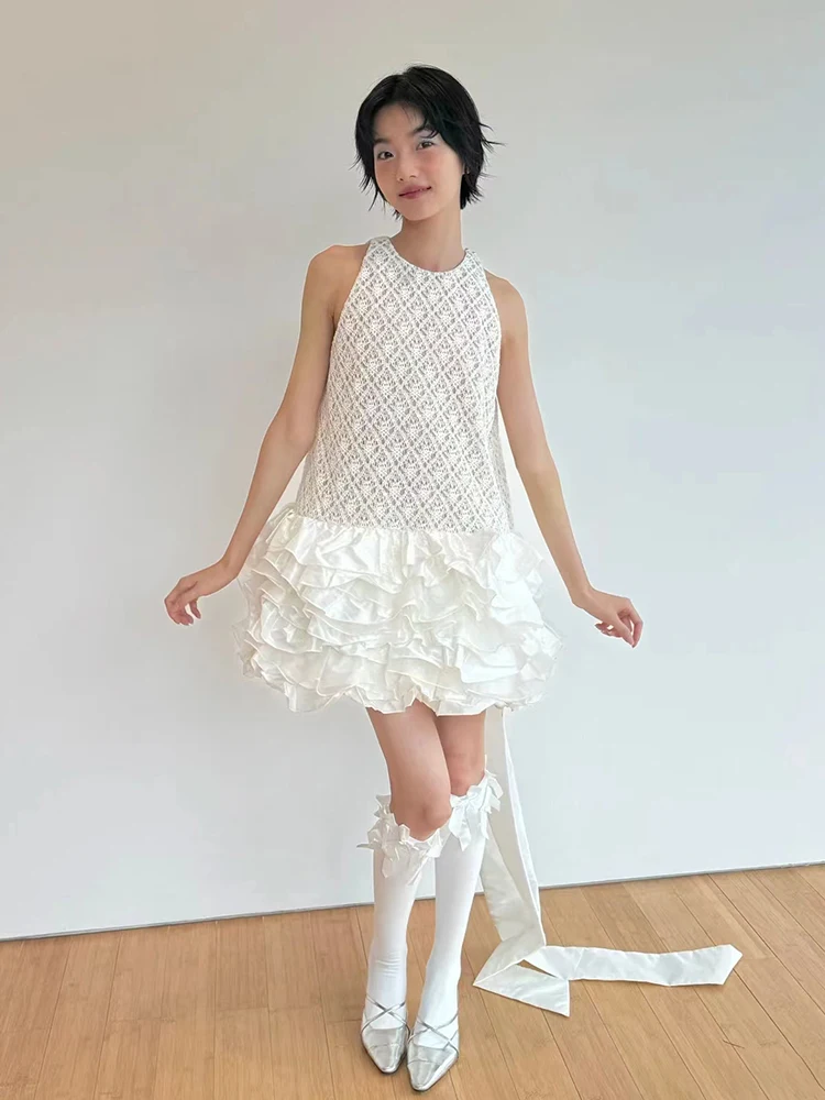 

Ele Wedding Dr High Waist Simple Sle for Engagement Photo oot Par Celebration Polyester Fiber No Sve mid Length