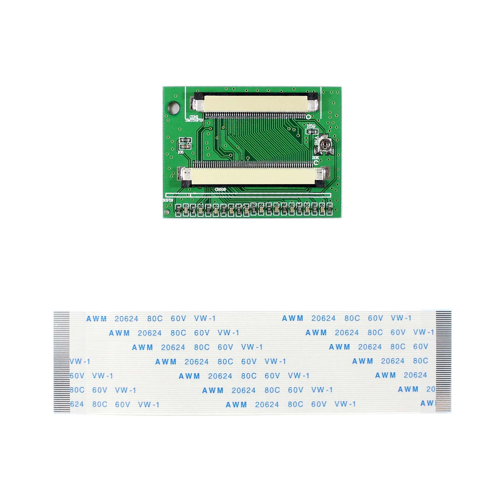 Płyta Tcon 50Pin do 60Pin używana do HSD070IDW-A HSD080IDW1-A górnego kontaktu