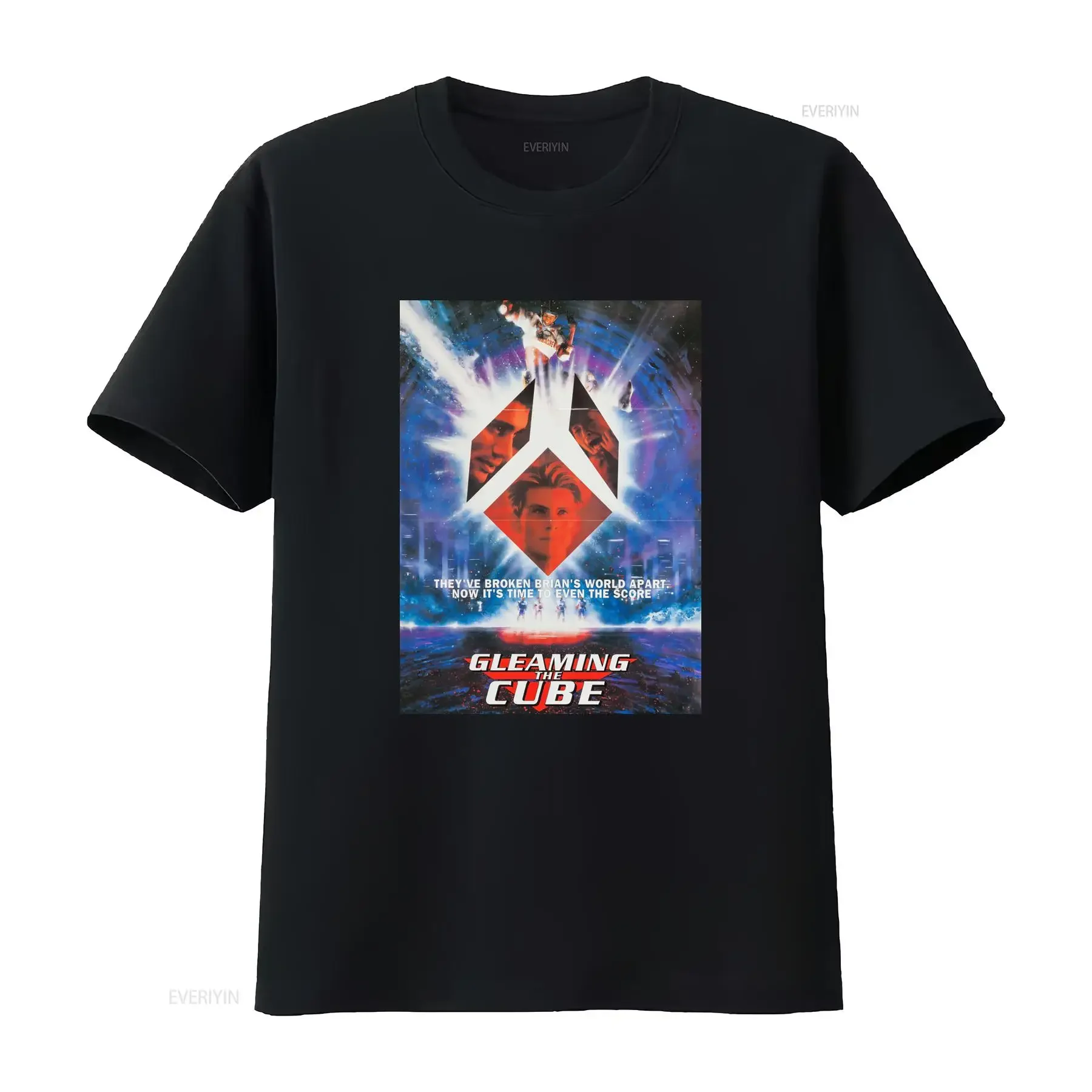 Gleaming The Cube Movie Retro 80s V9 T Shirt Sci Fi Adventure Design vintage Washed homme fashion designer clothes streetwear