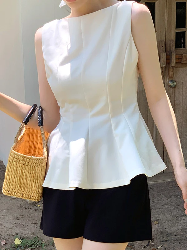 

Hebe Sle Chic Slimming Svel irt Women's Summer New Faionable Waist-Cinching Gored irt Commute Sle
