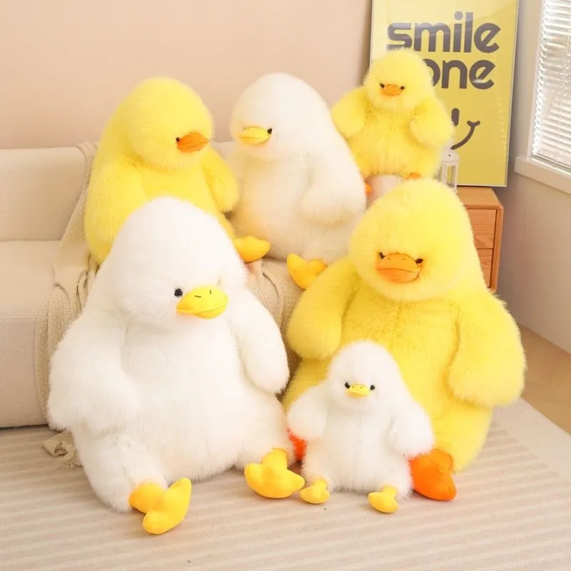 

Duck Plush Toy Cute Fury Super Soft Fat Doll Dwen Dwen Duck Doll PP Cotton Student Sleeping Pillow Cloth Doll Halloween Gift New