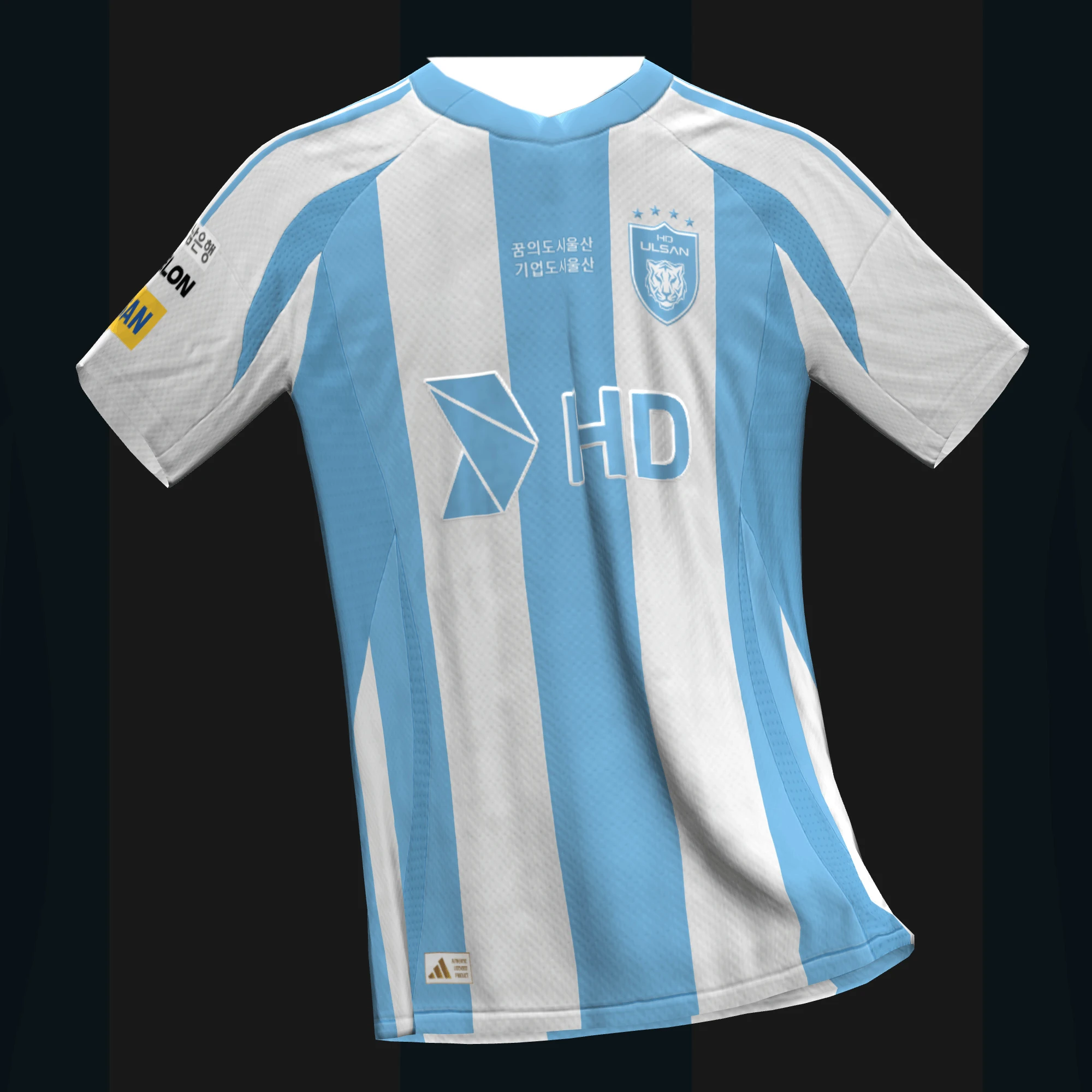 

2025 Summer FC 25 Ulsan HD Football Club Men's New Quick-Drying Football T-Shirt Short Sleeve Breathable Casual Y2K Moto