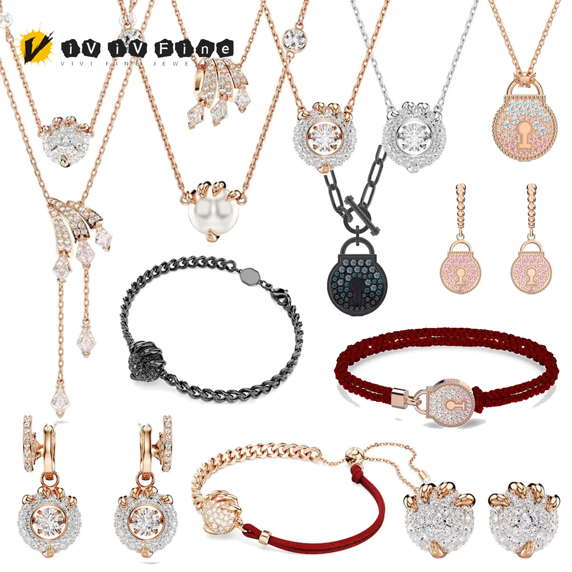 

2025 Новая мода Коготь Дракона, изысканный кулон, ожерелье, серьги, браслет, оригинальная цепочка с замком из нержавеющей стали, женский комплект ювелирных изделий