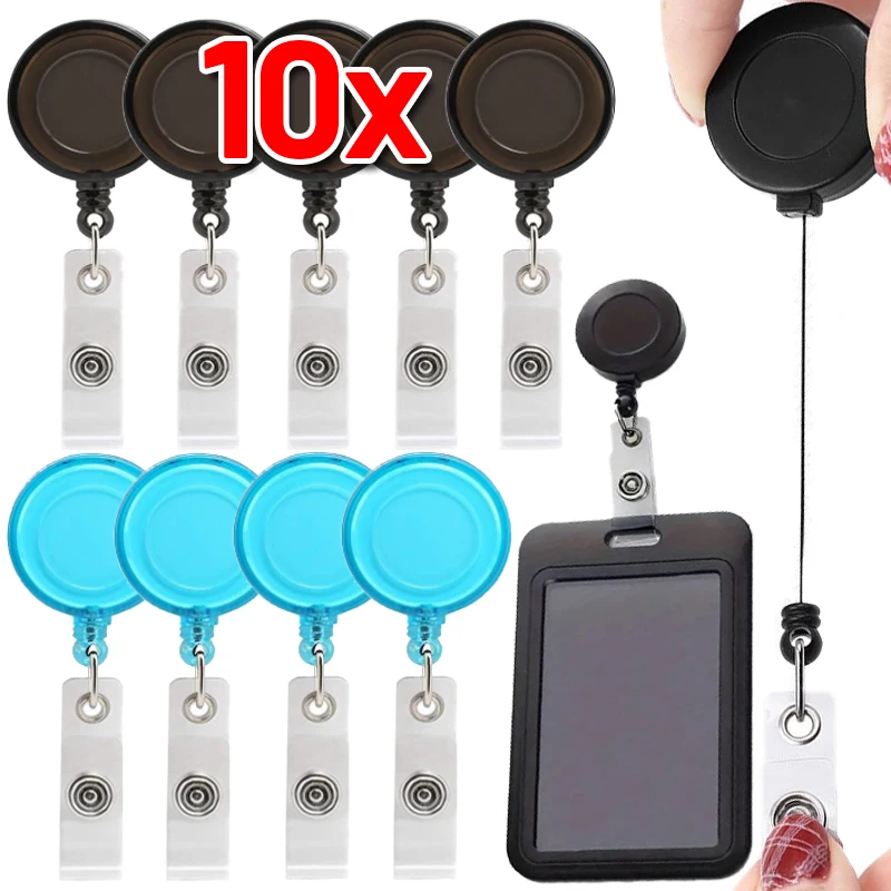Retractable Badge Reel Medical Worker Work Card Clip Doctor Nurse ID Name Card Display Tag Staff Card Badge Holder Accessories