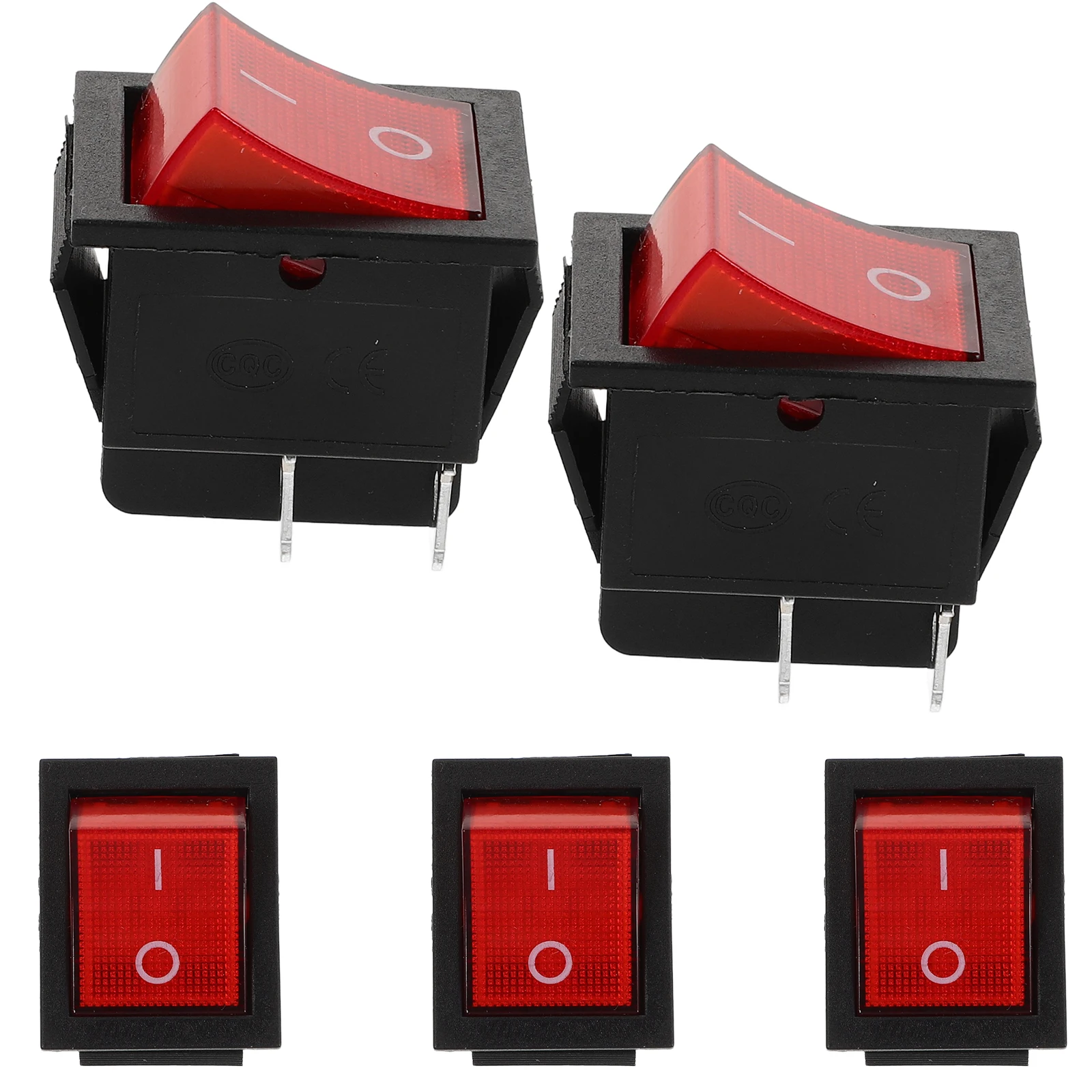 

5 Pcs Rocker Switch Light Toggle Automotive Switches Boat Plastic Marine Electrical Outlet