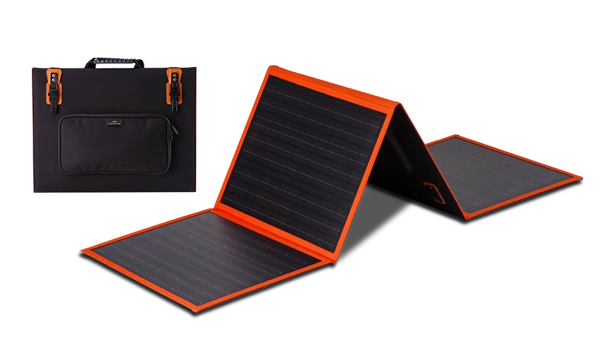 Foldable Solar Panels Portable Flexible Design 100W Monocrystalline Silicon Solar Generator for Power Station Charging