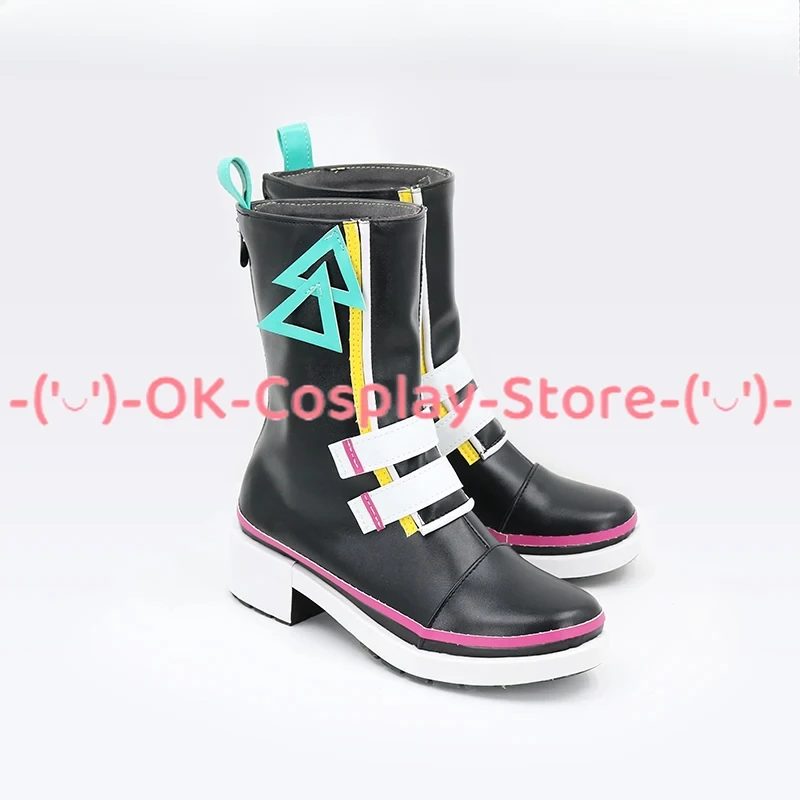 Jogo conjunto estrelas 2wink aoi yuta aoi hinata cosplay sapatos de couro do plutônio botas de carnaval de halloween cosplay prop feito sob encomenda