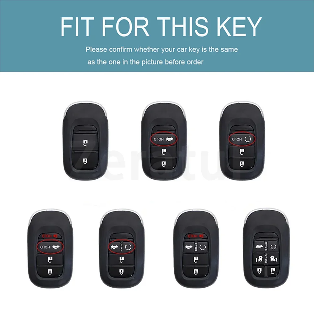 Auto Shell Fob Holder for Honda Civic Accord Pilot CRV 2015 2016 2017 2018 Car Keyless Smart Key Fob Case Cover Accessories