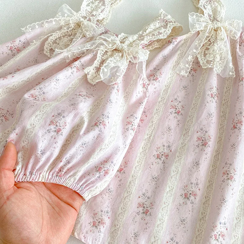 ZOETOPKID 2026 Neue Sommerkleidung für Babys, 0-24 Monate, Prinzessinnen-Bodys, Ärmellose Baumwoll-Druckkleider für Mädchen, Partykleid – Detail 12