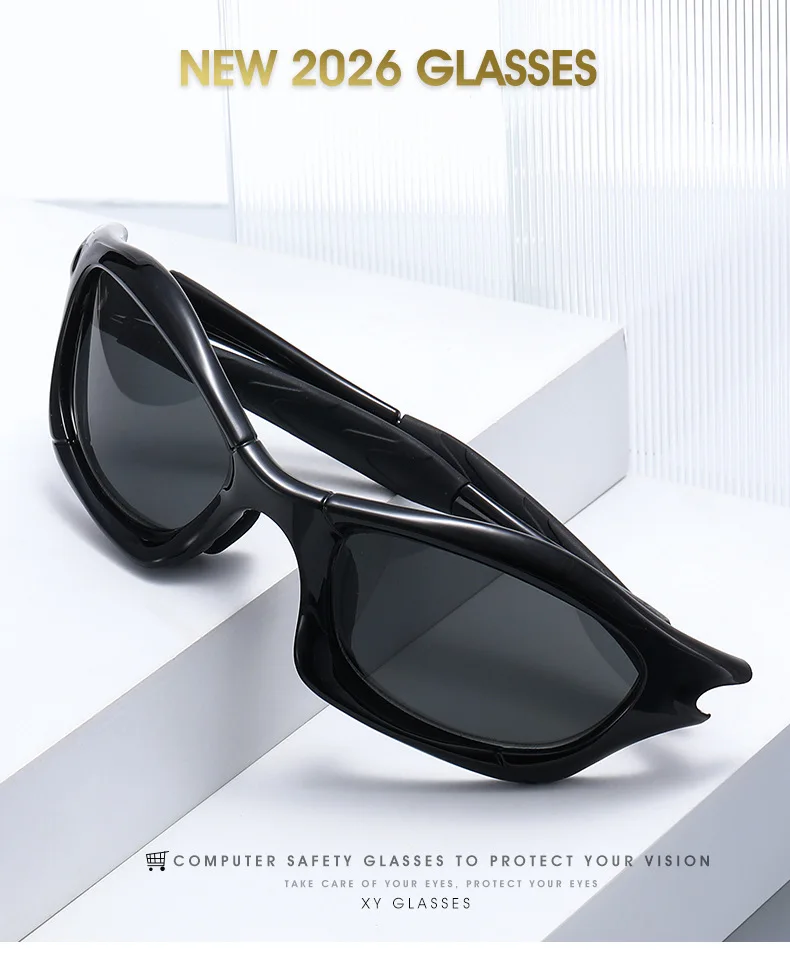 Outdoor-Sport-Sonnenbrille für Herren und Damen, reflektierende Beschichtung, Fahrradbrille, UV400 – Detail 1