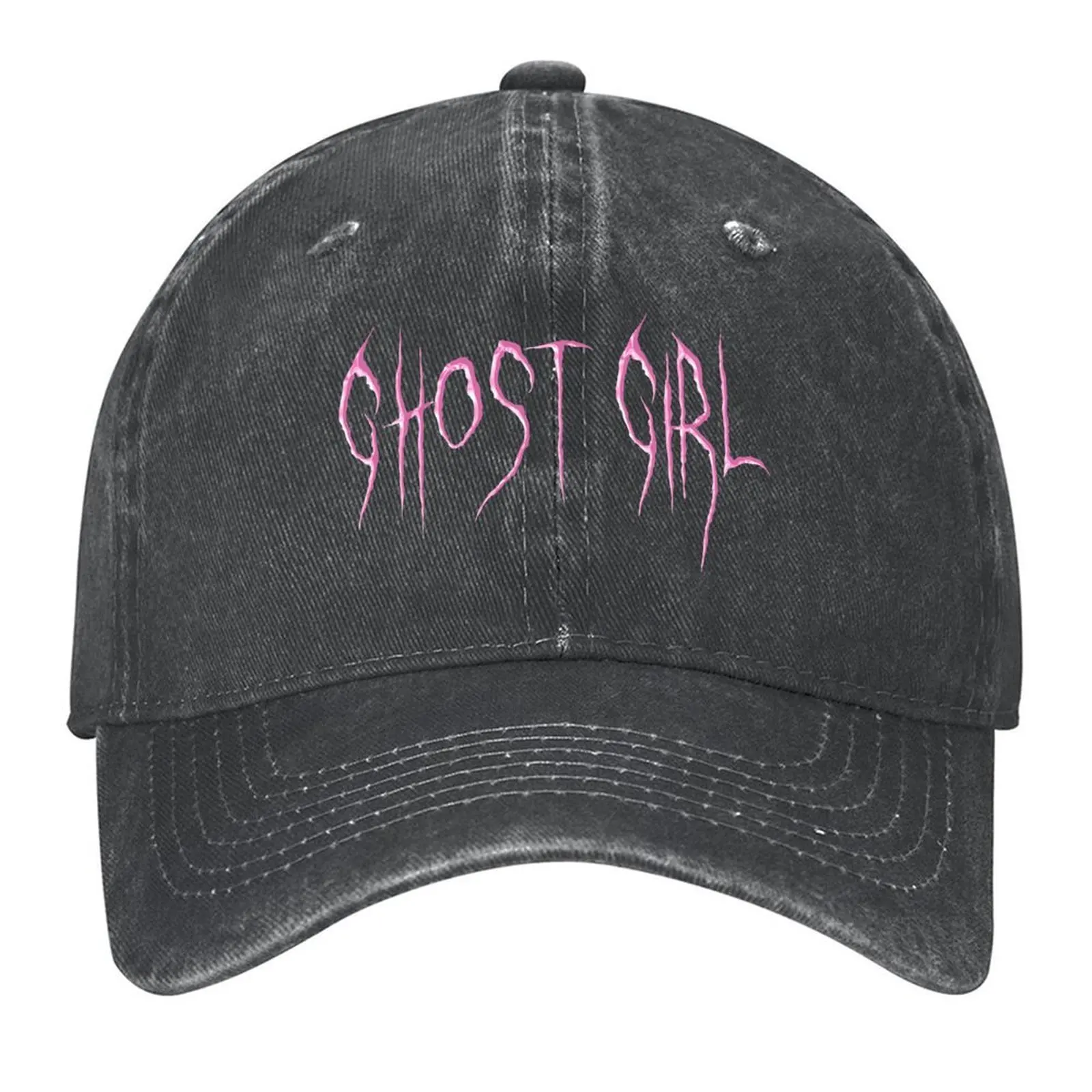 

Ghost Girl Lil Peep Pink Goth Baseball Cap Bobble Hat golf hat genuine Visor men's big size hat Women's Golf Clothing Men's