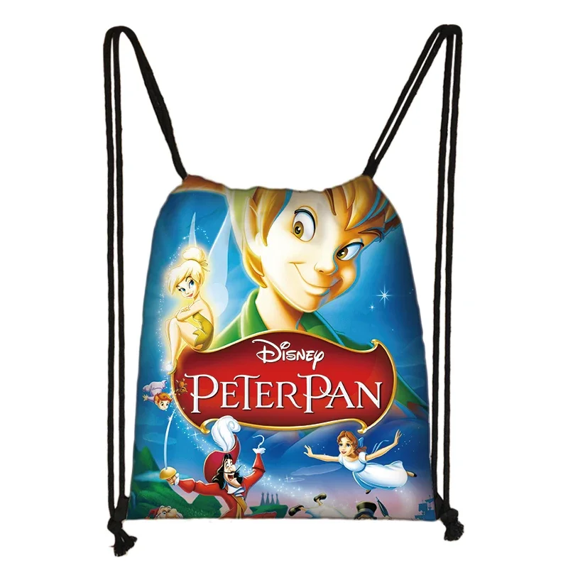 Peter Pan Drawstring Bag Daily Casual Bag Boys Girls Knapsack Drawstring Bags Storage Bag Shopping Beach Bags