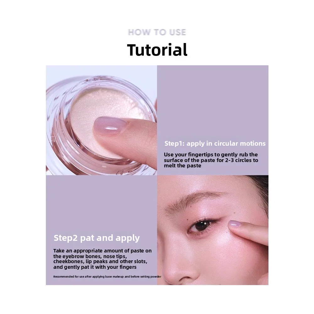 Judydoll Waterlight Highlighter Stick, iluminador facial com brilho líquido para maçãs das mãos e corpo, bálsamo cremoso para pele de vidro orvalhado,