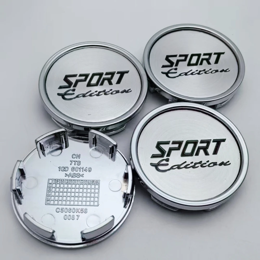 

4pcs 58MM ( Clips 53MM ) Sport Edition Logo Emblem Badge Car Wheel Center Caps Wheel Hubcaps Rim Hub Dust Cover Car Accessories