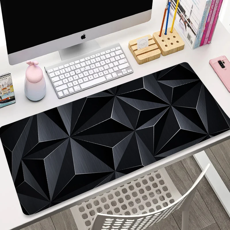 

Dark Texture Mouse Pad Solid Geometry Personality Mousepads Illustration Design Large Desk Mats Office Computer Accessories Mat