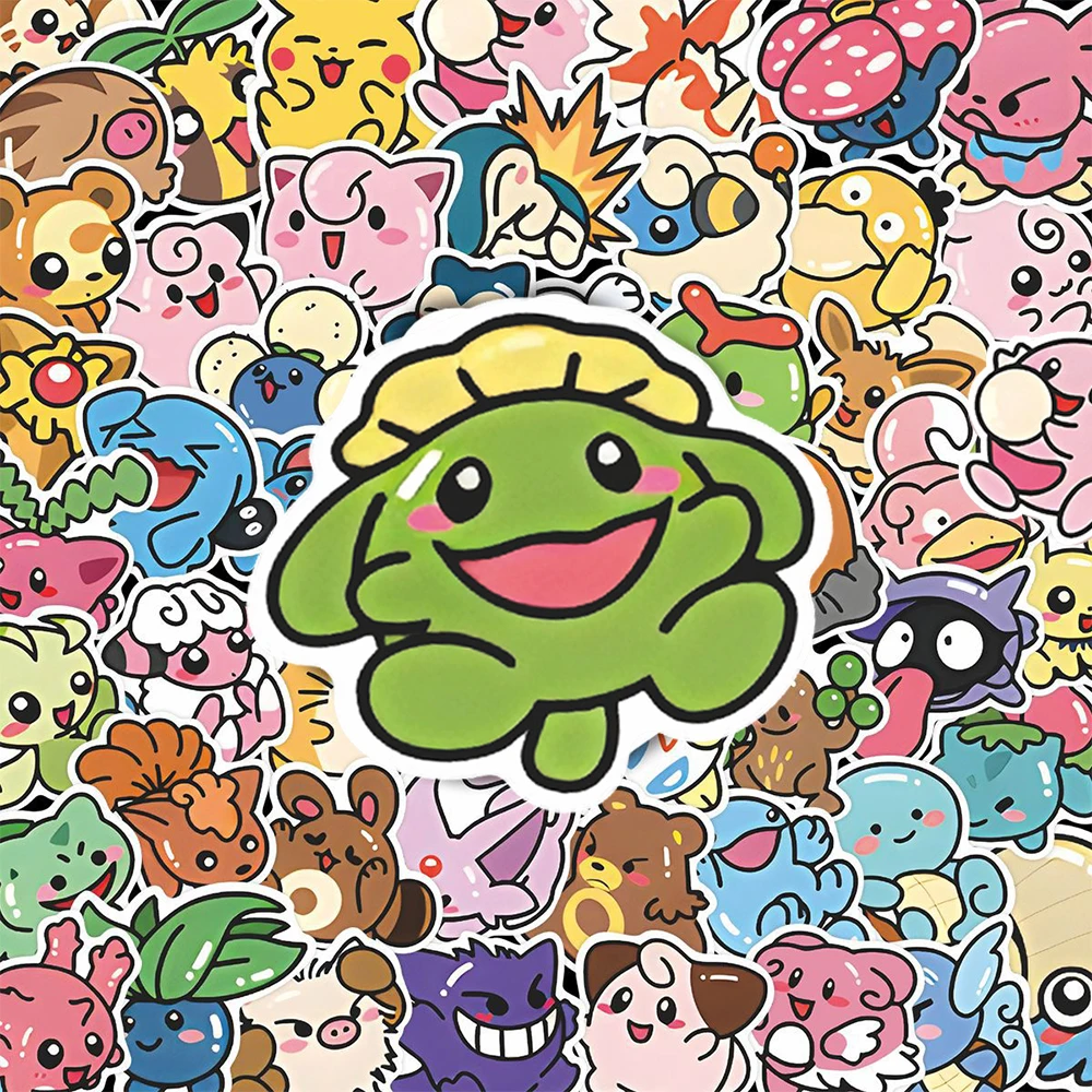 10/30/53 Stück Niedliche Pikachu Anime Pokemon Aufkleber Kawaii Cartoon Graffiti Sticker DIY Schreibwaren Notizbuch Handy Laptop Aufkleber Spielzeug