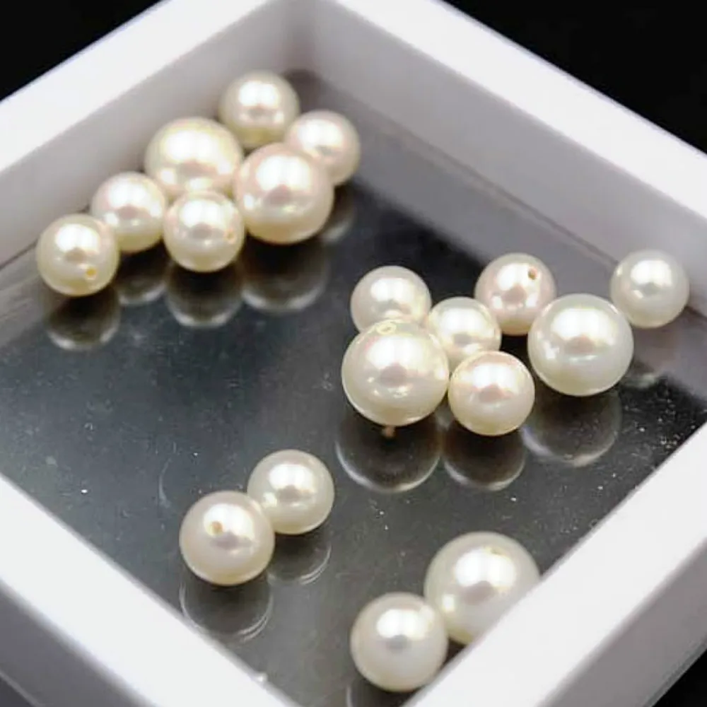 1pc Natural Freshwater Pearls Quality Near Round Half Hole Beads Used In Jewelry Making DIY Bracelet Necklace Jewelry Accessorie