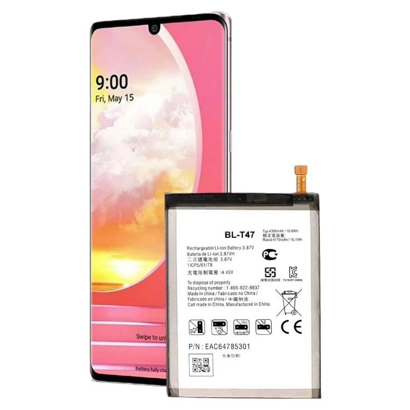 BL-T47 بطارية 3.87 فولت 4300 مللي أمبير ل LG المخملية LMG90OTM المخملية 5 جرام الهاتف المحمول استبدال البطارية العلامة التجارية الجديدة عالية الجودة
