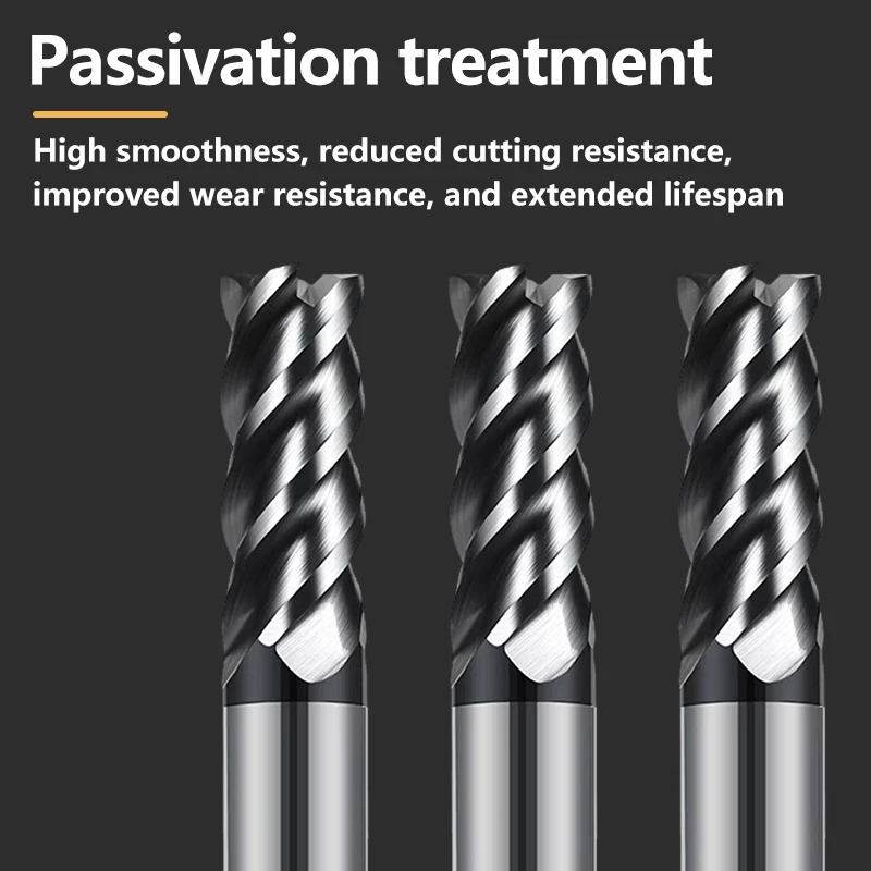

WALTETAP Endmills 4 Flute 100mm length HRC50 Carbide endmill machine Tungsten Steel cnc Milling Cutter End Mill machine tools