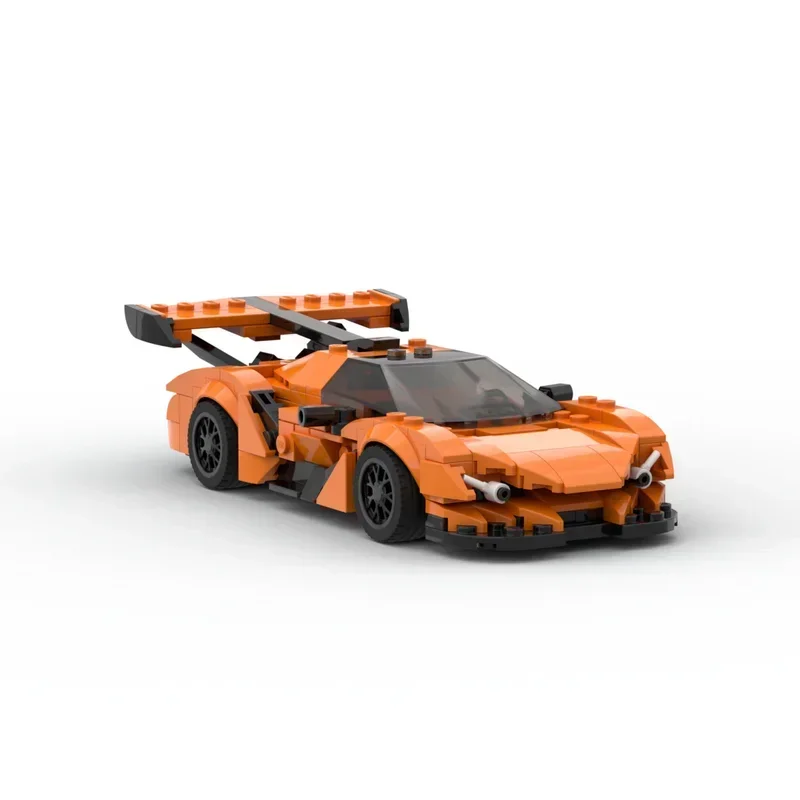Moc Speed Apollo IE Grey  Racer Cars City Sports Vehicle Building Blocks Creative Garage Toys for Boys Classic