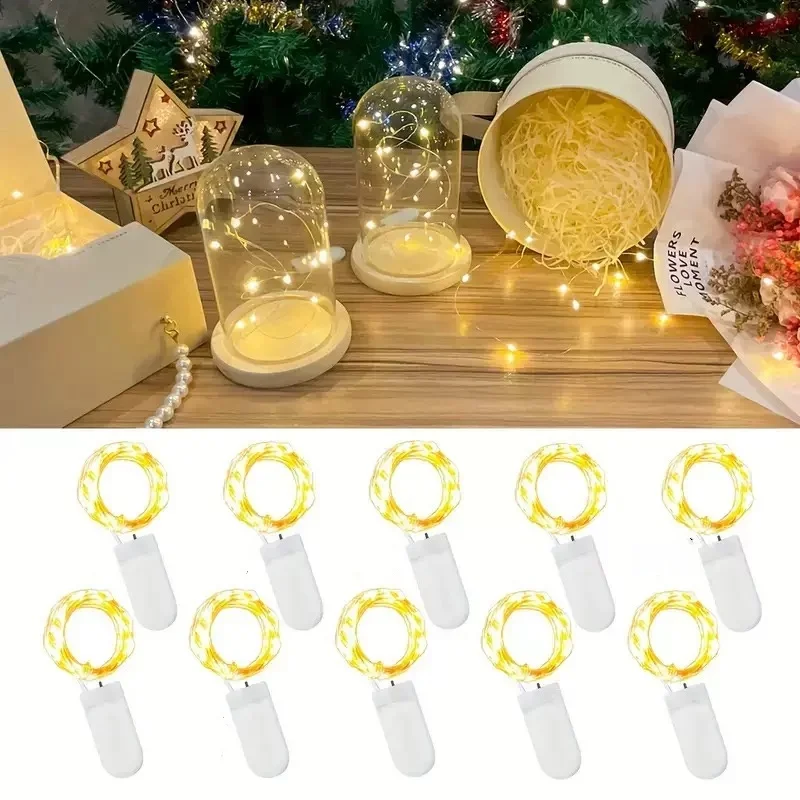 Led Copper Wire Fairy Lights Waterproof LED String Lights Battery Operated DIY Wedding Party Christmas Decoration Garland