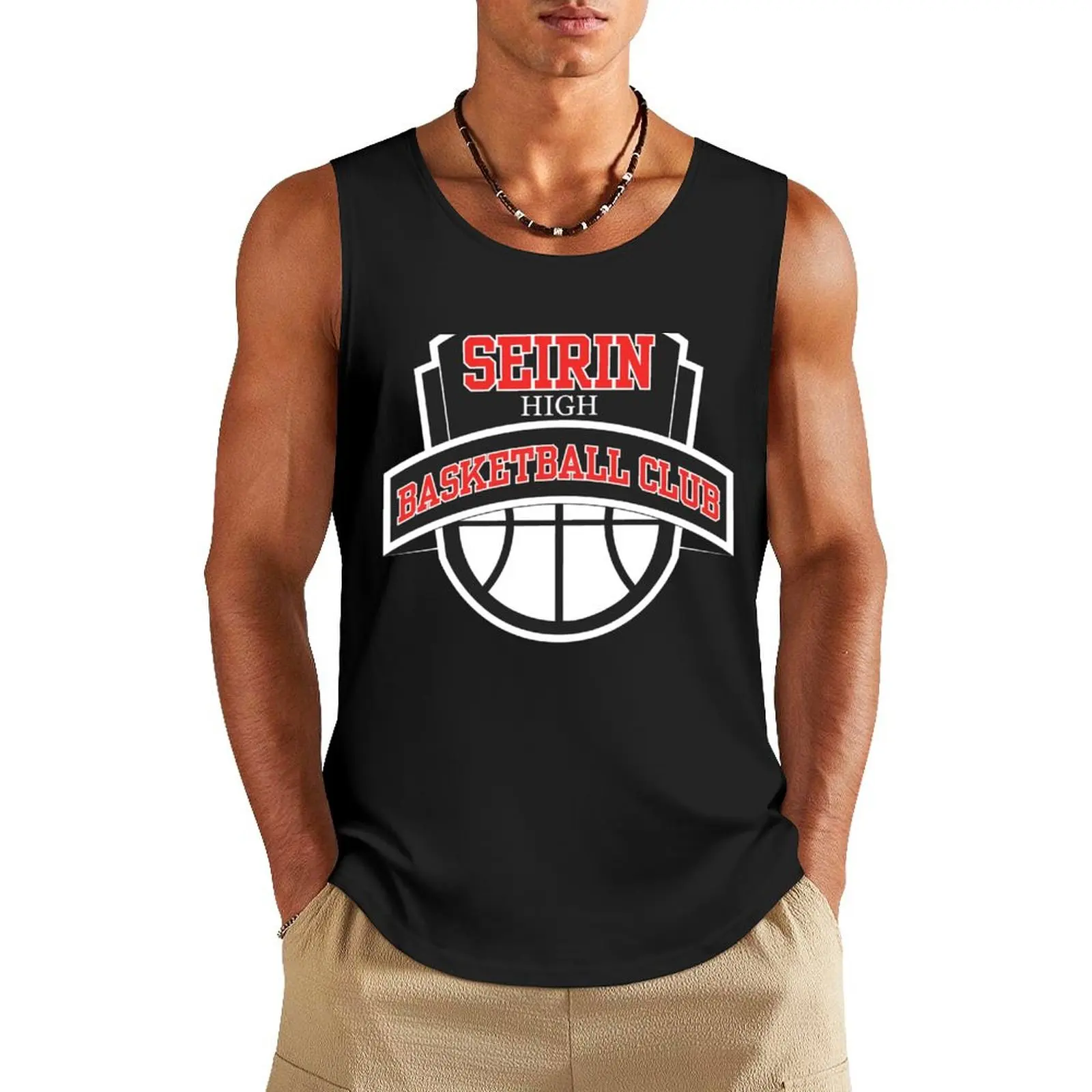 Seirin High - Basketball Club Logo Tank Top sleeveless tshirts for men fitness clothing for men