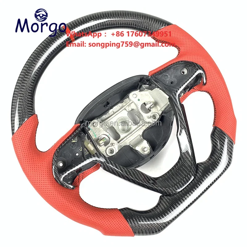 For JEEP Steering Wheel Customizing the Carbon Fibre Steering Wheel for Grand Cherokee Challenger Charger Durango Customizable