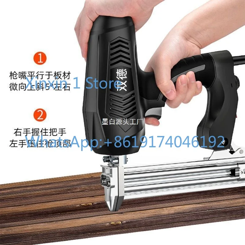Electric Nail Gun F30 Dual-Purpose Staple Gun Pneumatic and Electric Nail Gun
