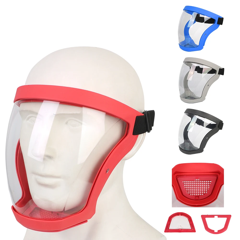 Kitchen Tool Protection Face Cover Motorcycle Bicycle Cycling Dusting Mask Oil-splash Proof Mask Full Face Shield With Filters