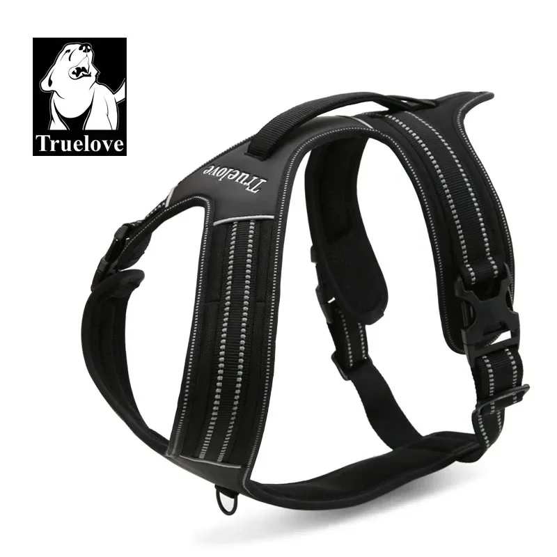 Truelove Sport Nylon Reflective No Pull Dog Harness Outdoor Adventure Pet Vest with Handle xs to xl 5 colors in stock factory